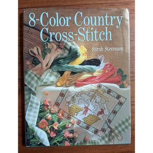 8-Color Country Cross-Stitch Pattern Book Stevenson